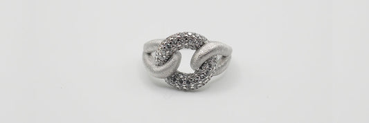 Sparkly Donuts Sterling Silver Band