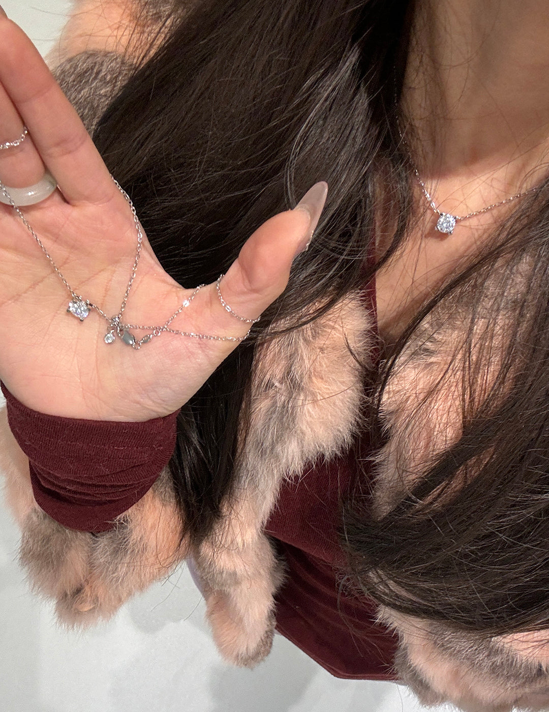 Sterling Silver Lumine Spark Necklace