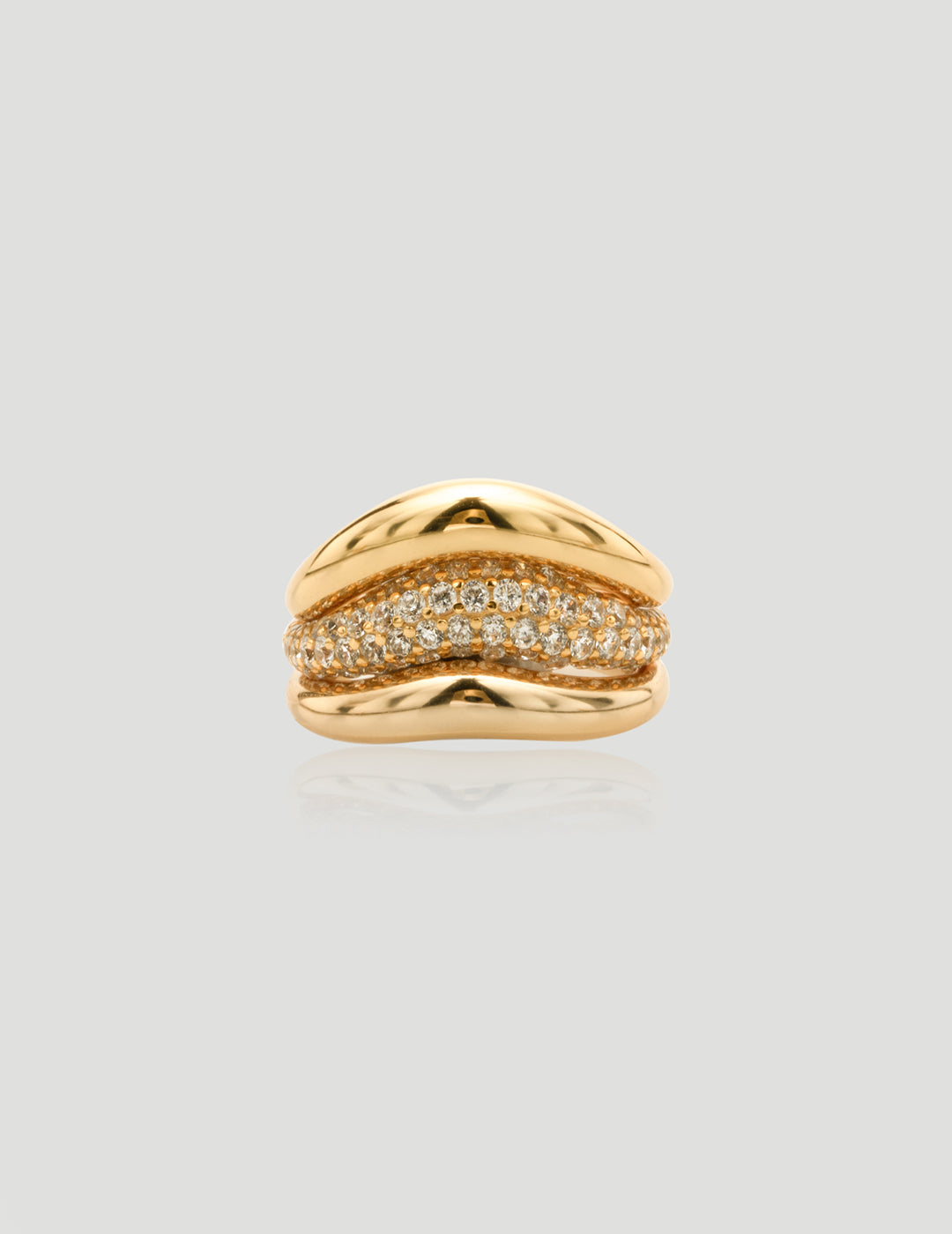 Layered Cake Sterling Silver Ring