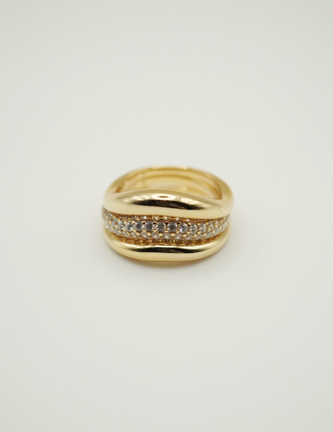 Layered Cake Sterling Silver Ring