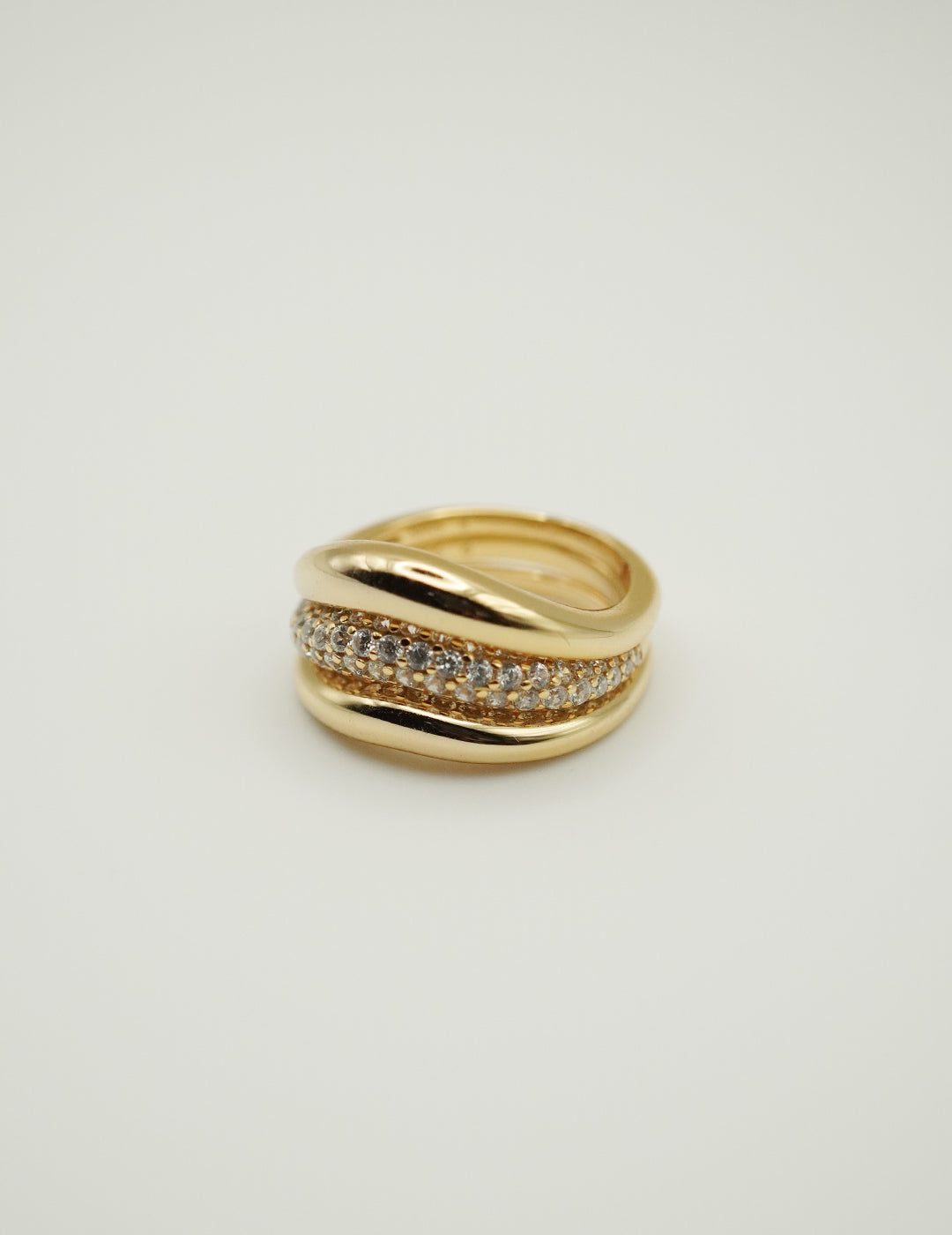 Layered Cake Sterling Silver Ring