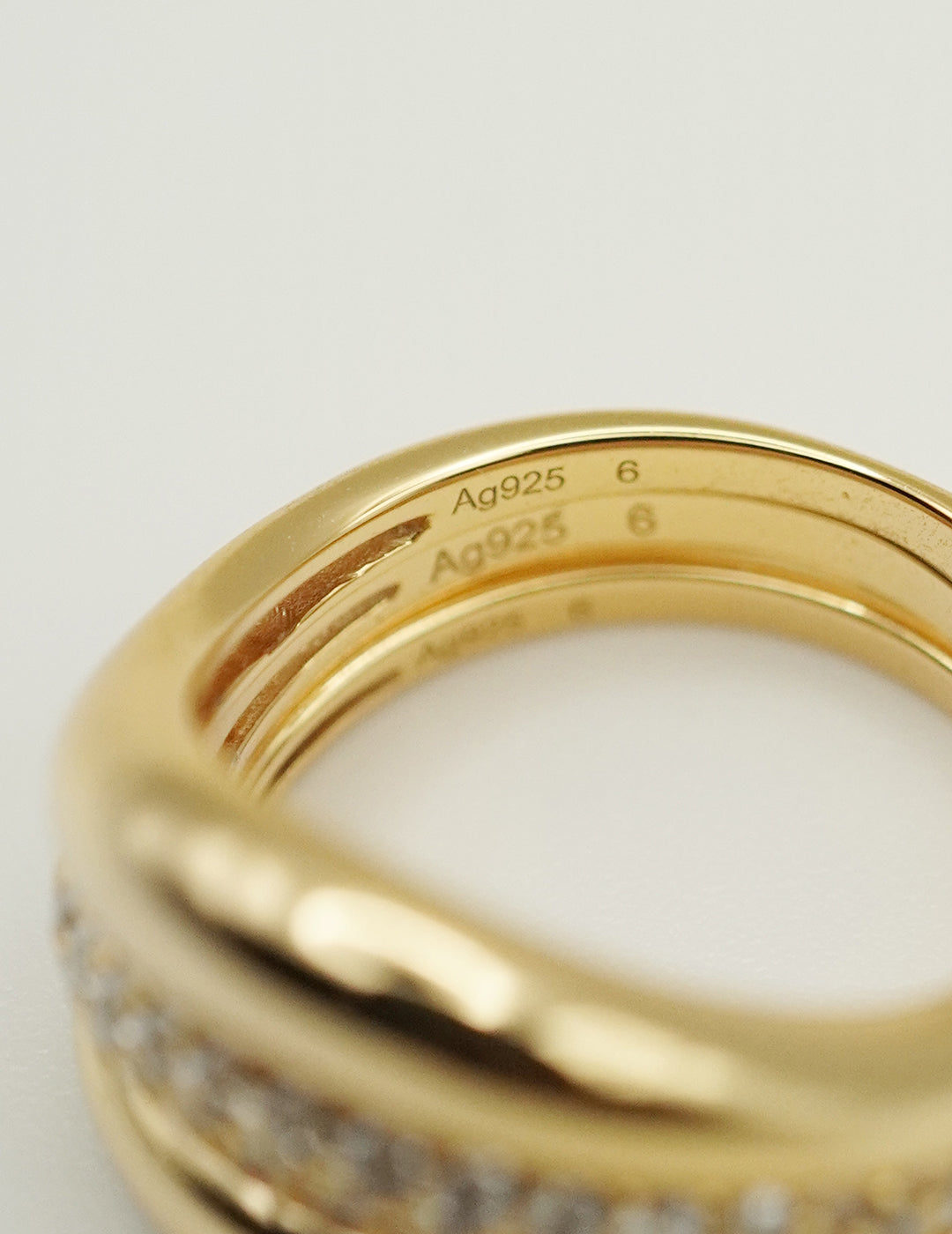 Layered Cake Sterling Silver Ring