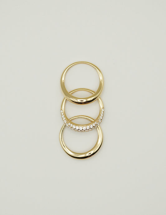 Layered Cake Sterling Silver Ring