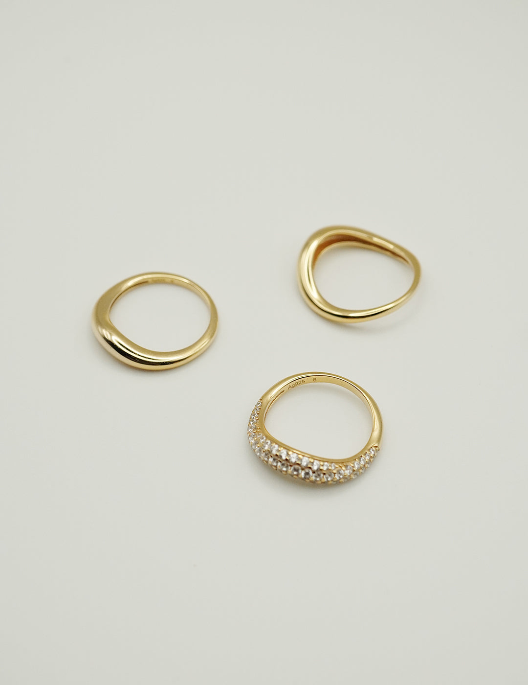 Layered Cake Sterling Silver Ring