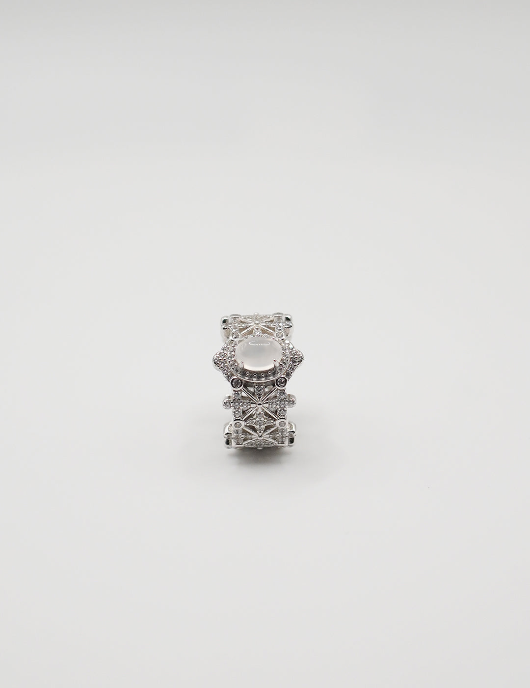 Sterling Silver Lace Gemstone Ring