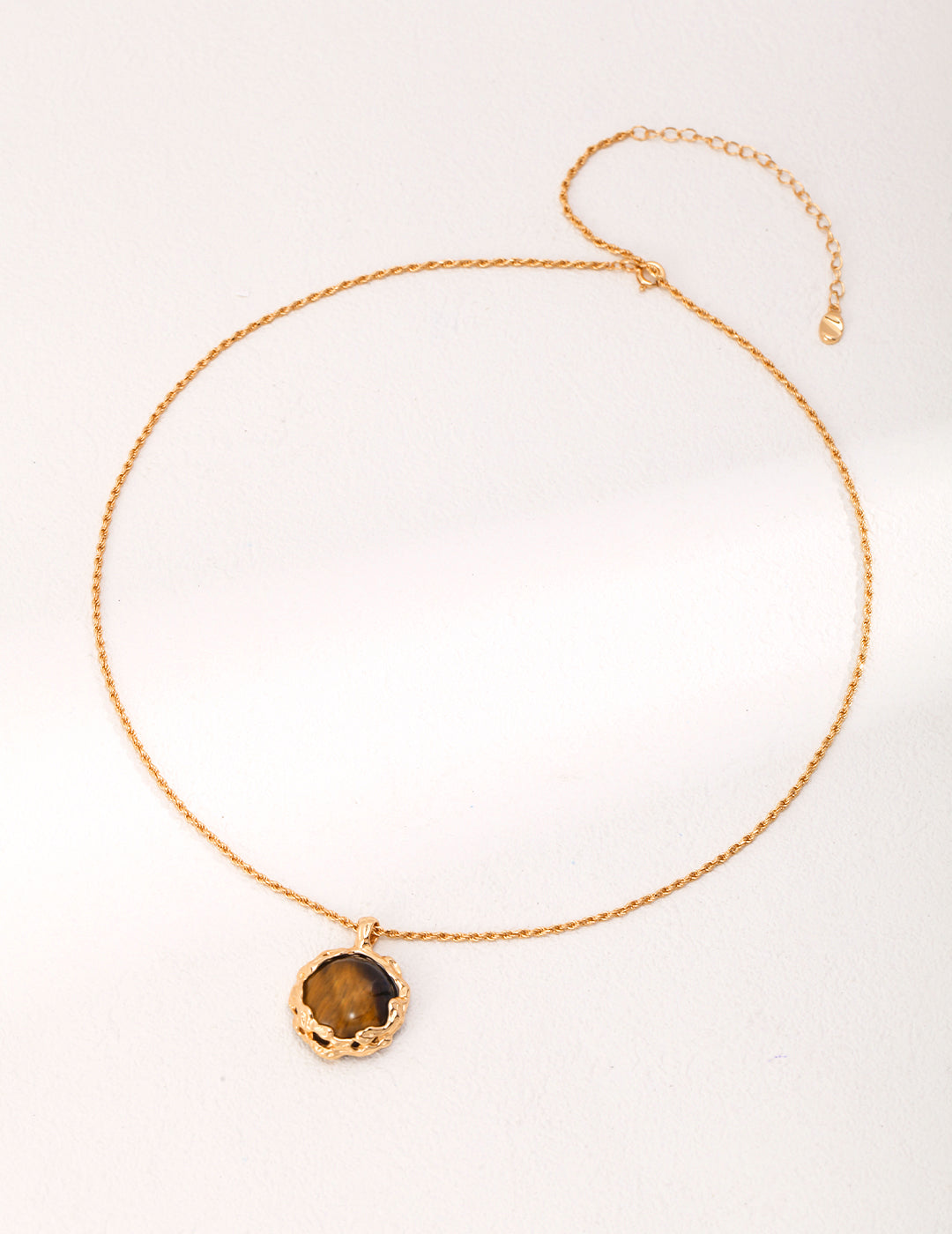 Volcanic Lava Tigers Eye Necklace