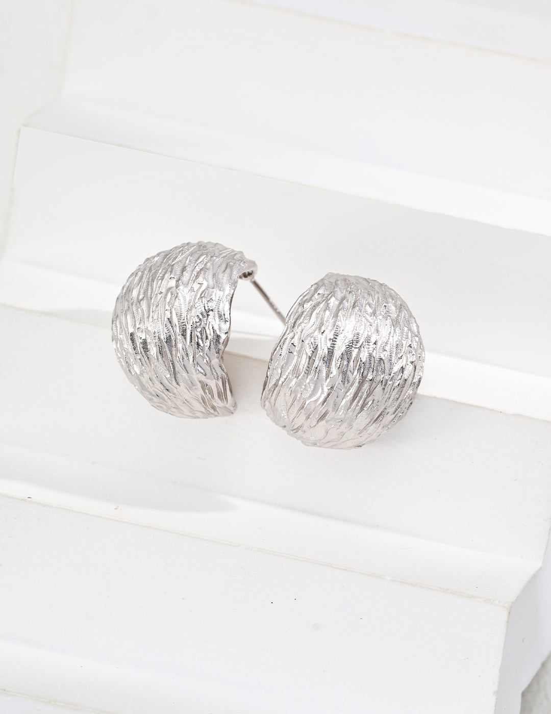 Bird's Nest Sterling Silver Earrings
