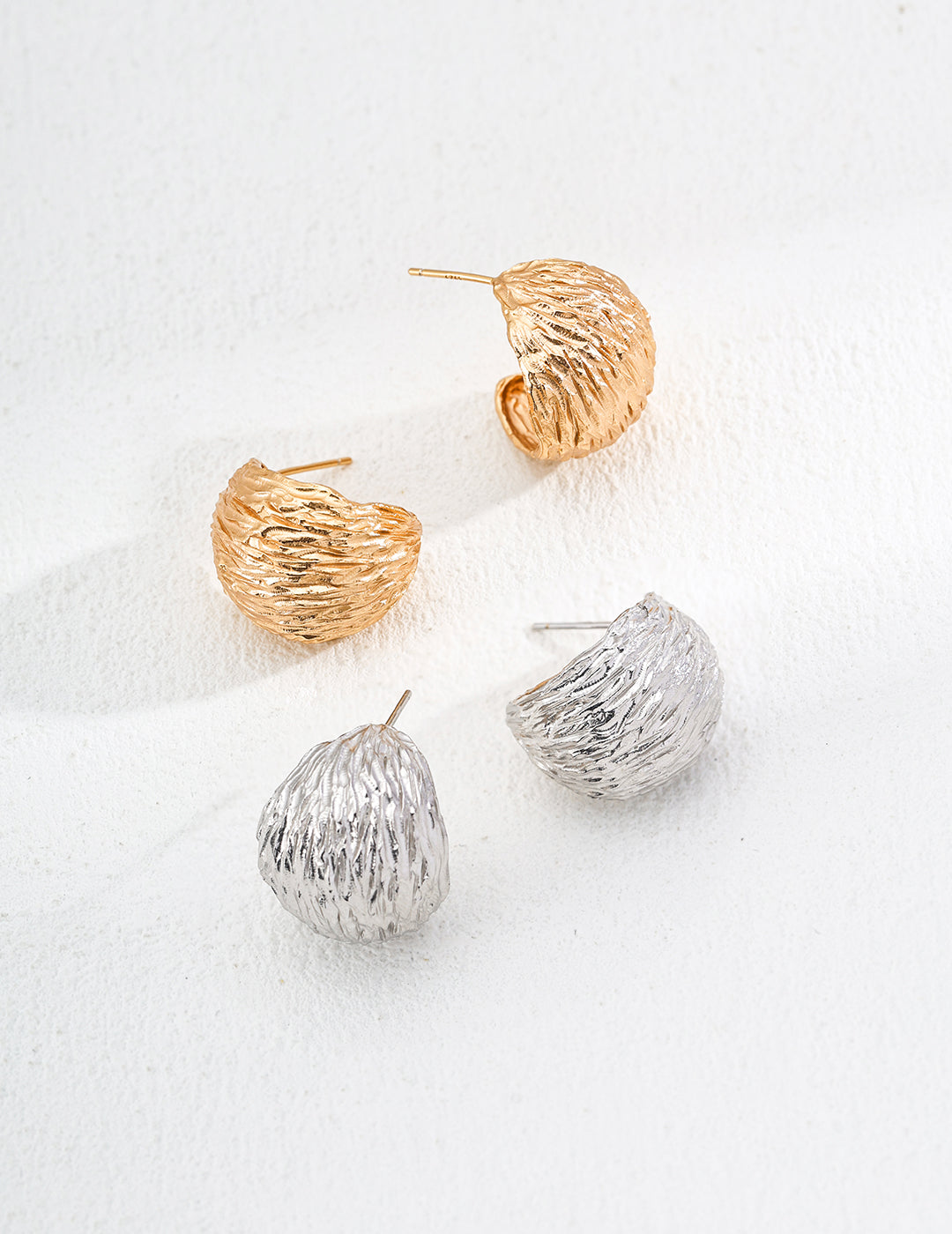 Bird's Nest Sterling Silver Earrings