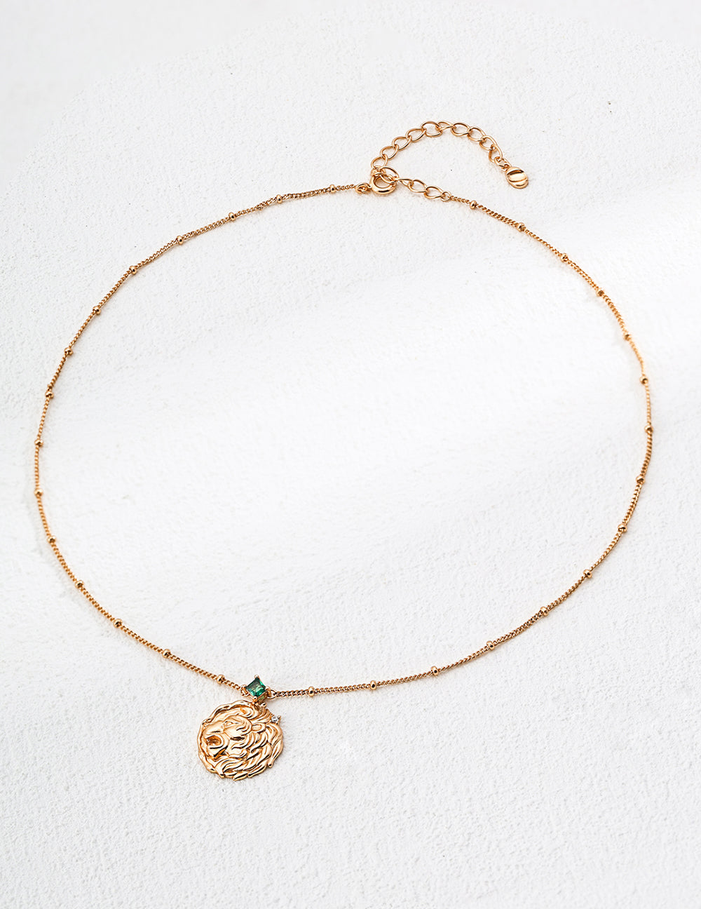 Gold Sterling Silver Horoscope Necklace Leo