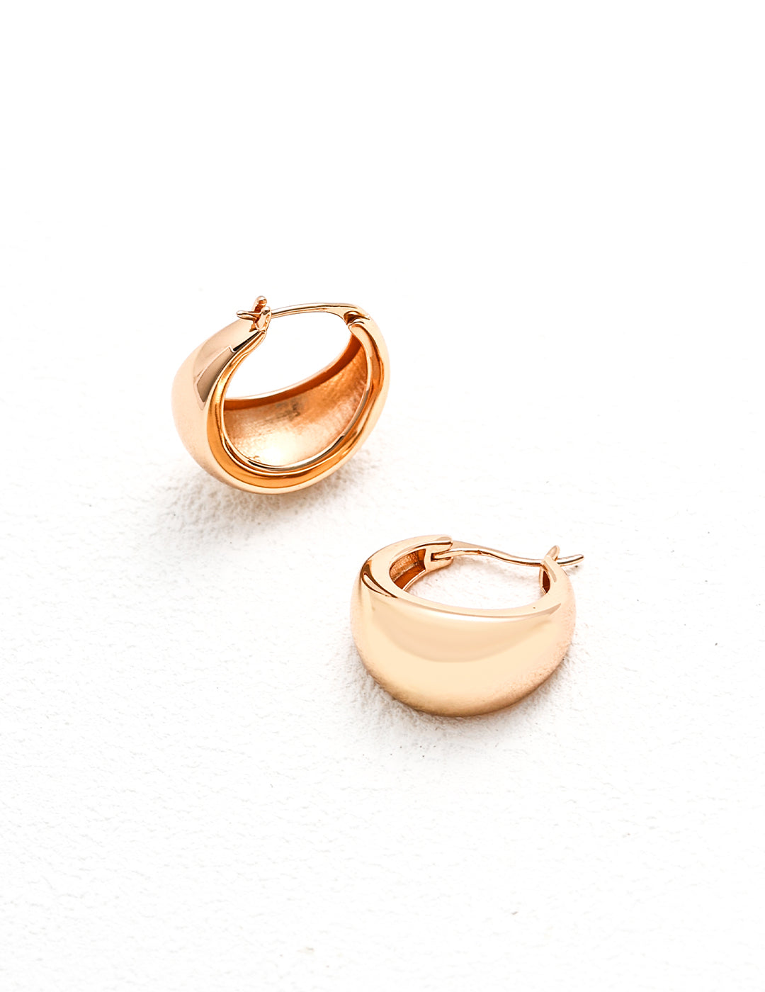 Chubby Small Steling Silver Hoop Earrings
