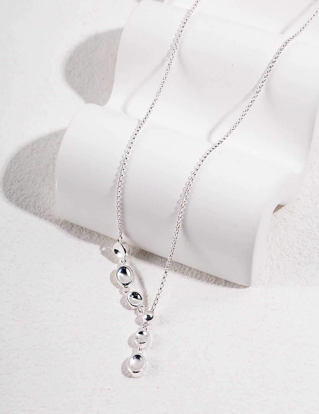 Dripping Elegance Silver Jewelry Set