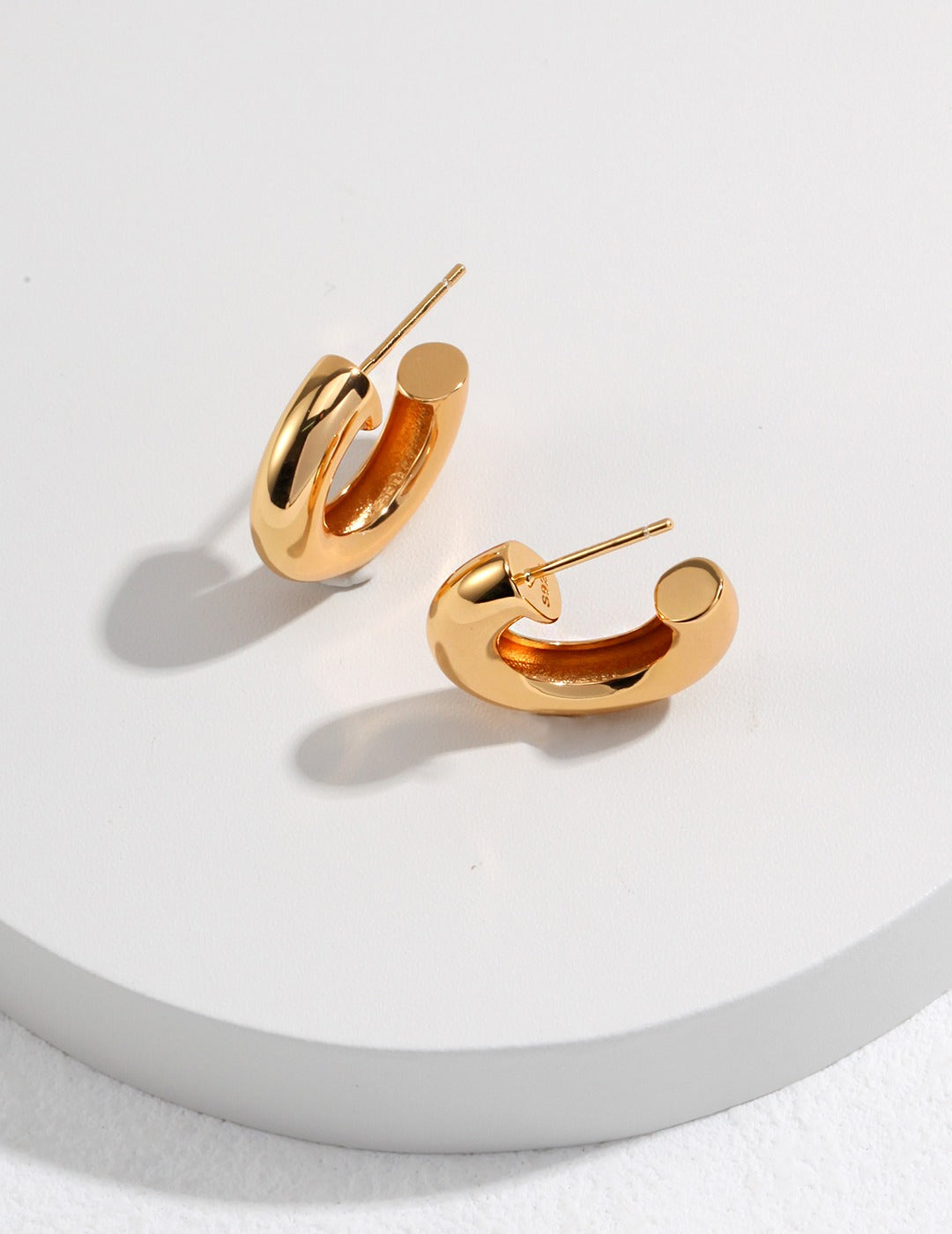 Everyday Accessory Essentials: Sterling Silver Hoop Earring, gold