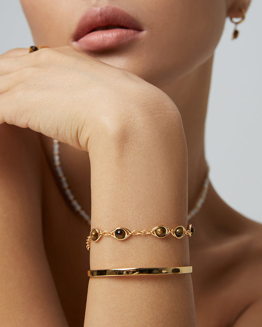 Golden Gaze Tiger Eye Bracelet