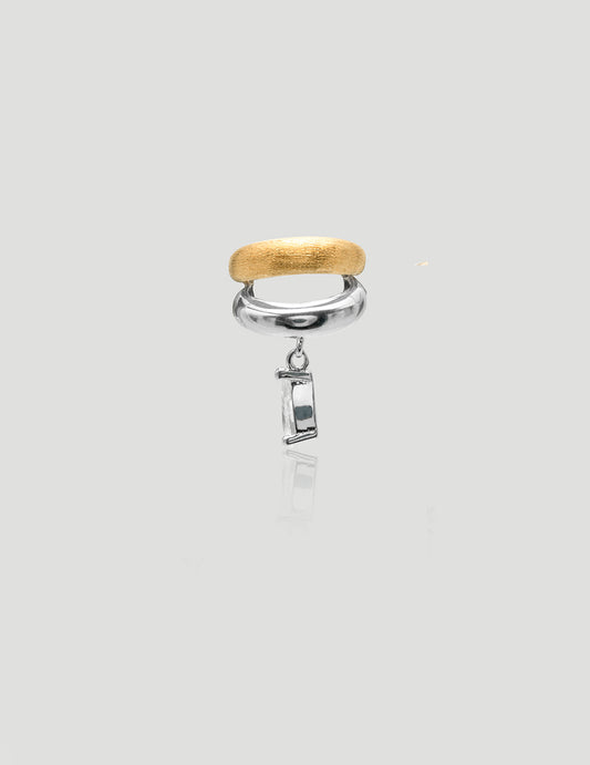 Dual Orbit Drop Ear Cuff