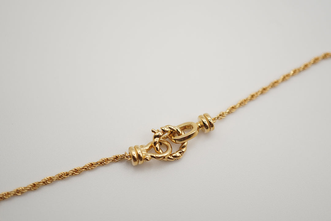 18k Gold Plated Sterling Silver Rope Chain 