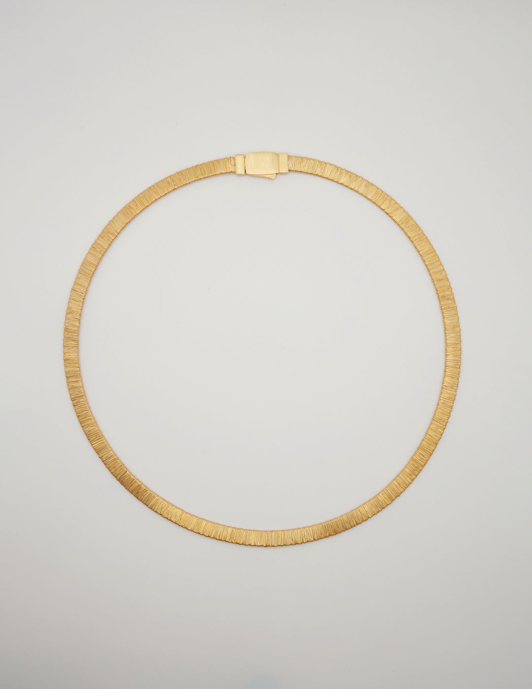 Exquisite Silver Thread Gold Flat Chain Necklace