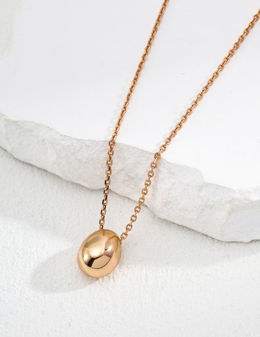 Classic Sterling Silver Teardrop Chain Necklace for Daily Wear, detail