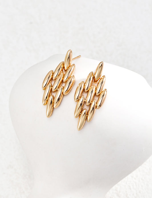 Meteor- inspired Sterling Silver Earrings: Stellar Elegance