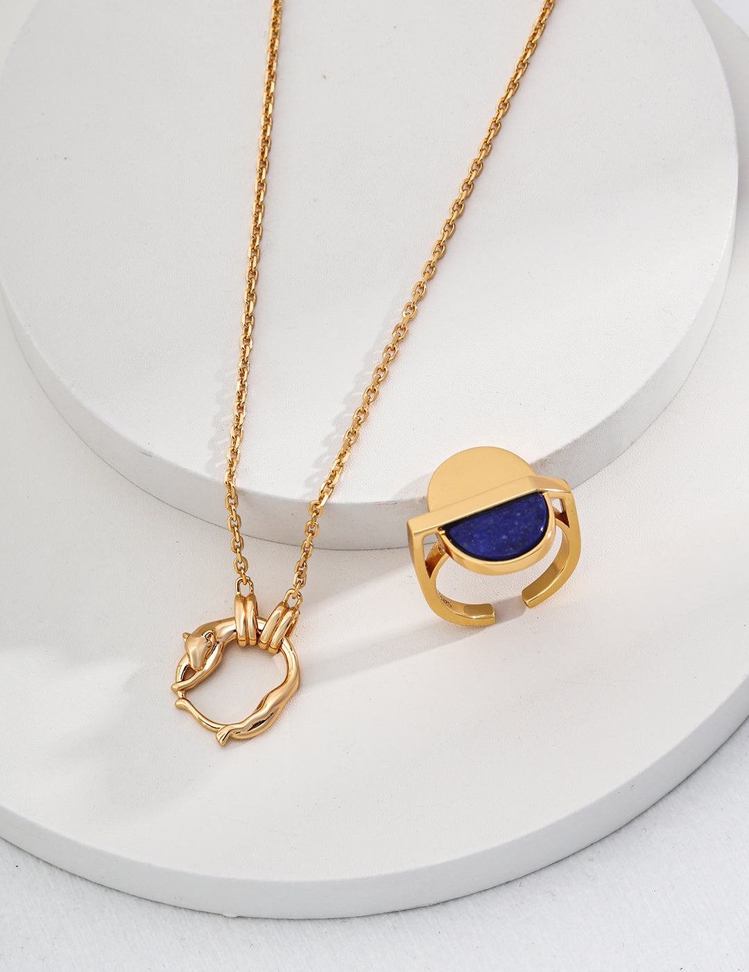 Fox Embrace Gold Necklace